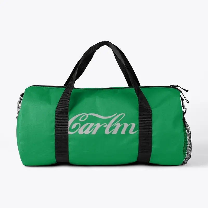 Green duffle bag.